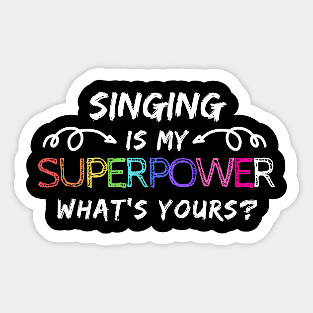 Singing Superpower Cute Funny Fun Happy Hero Spiritual Motivational Inspirational Spirituality Positive Gift Sticker by EpsilonEridani